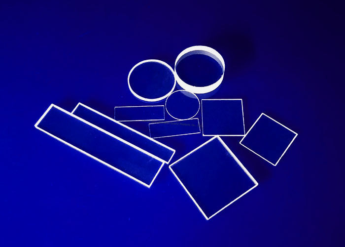 Commercial Quartz Glass Sheet , Fused Glass Plates Ground Polished Heat Resistant