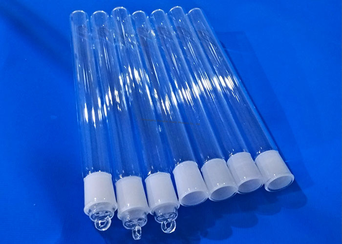 Customized Shape Quartz Glass Tube Non Toxic Graduated Test Tube Non