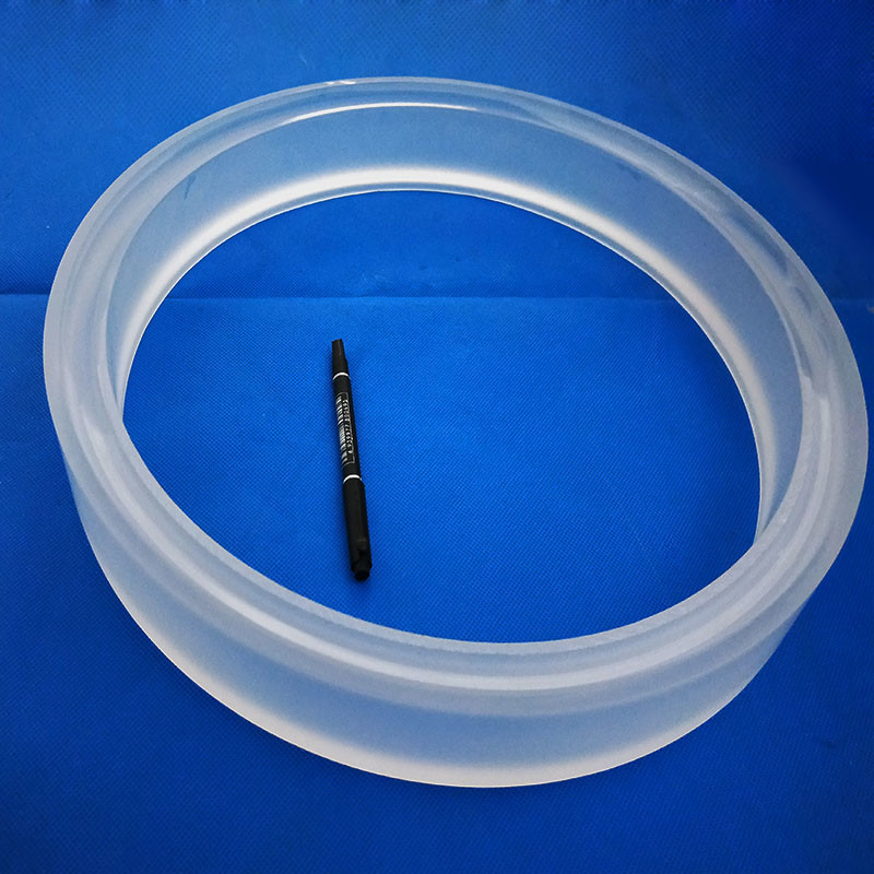 Semiconductor Synthetic Fused Silica Flange , Clear Fused Quartz Tube