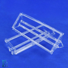 High Purity Fused Quartz Glass Boat Wafer Carrier 100MM For Furnace Customized