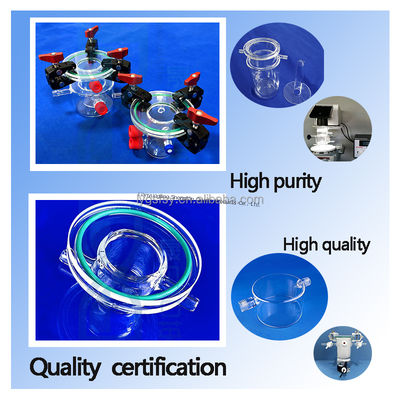 quality  High Precision Flanged Quartz Glass Reactor with Ozone Free Welding for 1100℃ Hydrogen Production factory