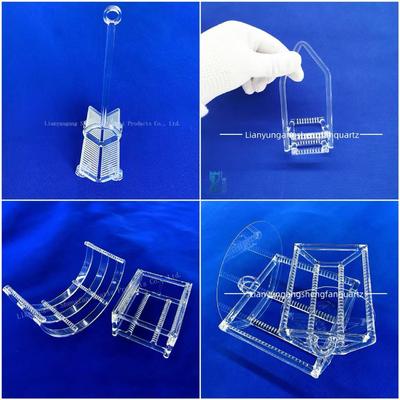 quality  High-temperature resistant transparent quartz glass tube quartz boat factory