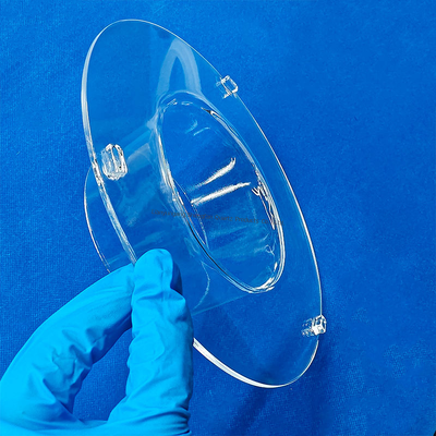 quality  Corrosion Resistance High Temperature Resistant Transparent Quartz Tube Flange Connected Quartz Glass Tube factory