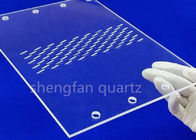 Bright Precision Glass Machining Long Lifespan Light Weight UV Transparency