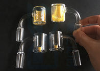 45/90 Degree Quartz Glass Banger 14mm Male 1100℃ Transparent
