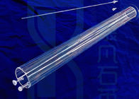 Lab Quartz Small Glass Rod Tubes Mose 6.5 Hardness >92% Light Transmittance