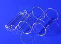 Clear 100-850ml Quartz Glass Tube Corrosion Resistance For Glass Lamp
