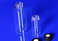 Clear Fused Silica 2.2g/Cm3 Quartz Reagent Bottle With Screw Thread Cap