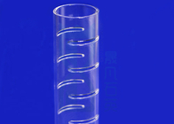 High Purity Further Processing Clear Fused Quartz Tubing With Slots
