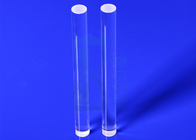 Polishing Quartz Glass Fused Silica Rod Transparent For Fiber Bar