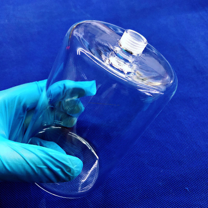 Quartz Thread Testware Custom High Purity High Temperature Sealed Laboratory Quartz Thread Pipe