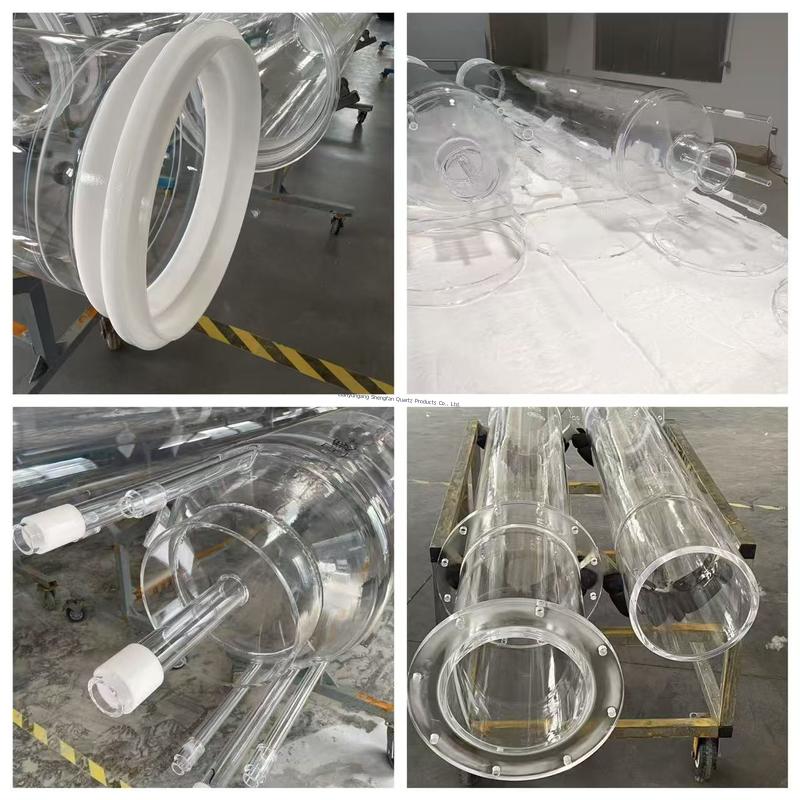 High Purity SIO2 99.99% Heat Resistant up to 1200°C Transparent Fused ...