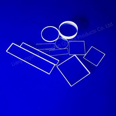 UV Quartz Glass Plate Lens High Light Transmittance 100mm Thickness
