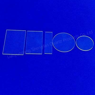 UV Quartz Glass Plate Lens High Light Transmittance 100mm Thickness