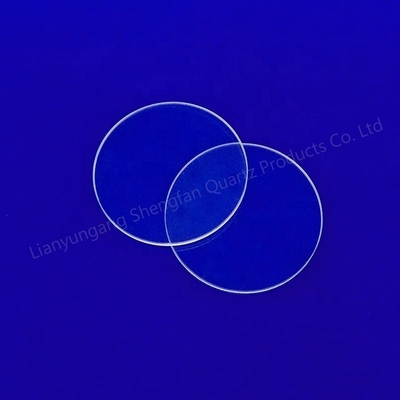 UV Quartz Glass Plate Lens High Light Transmittance 100mm Thickness