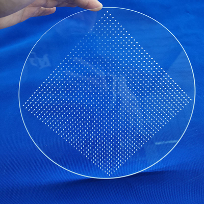 High Transmittance Quartz Glass Plate Transparent Cutting For UV Light Laser Boring