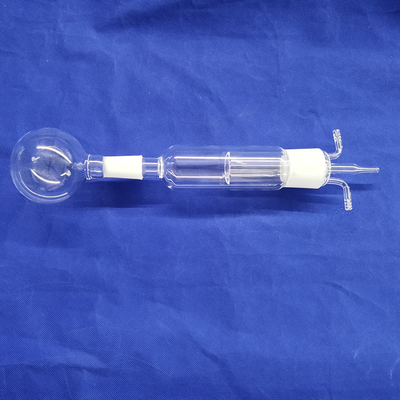 Customized Fused Silicon Clear Quartz Glass Tube Reactor With Belt Grinding Mouth