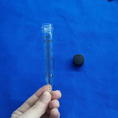 Borosilicate Glass Testing Oil Centrifuge Tube With Screw Head Plastic Lid