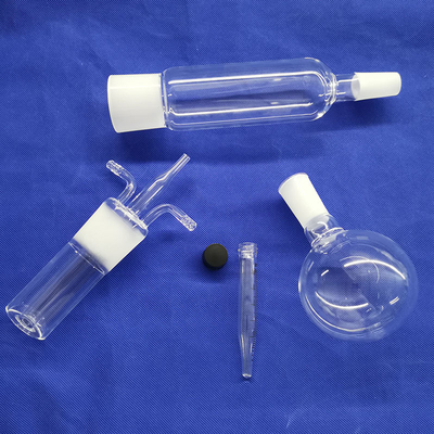 Customized Fused Silicon Clear Quartz Glass Tube Reactor With Belt Grinding Mouth