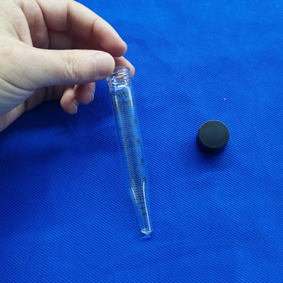 Customized Fused Silicon Clear Quartz Glass Tube Reactor With Belt Grinding Mouth