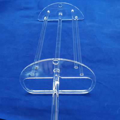Fused Silica Quartz Science Lab Glassware Glass Boat Wafer Carrier For Furnace