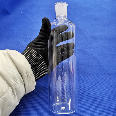 Mouth Cylinder Quartz Reagent Bottle With Lid For Frozen Liquid Amber