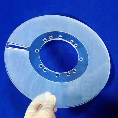 Opaque Wafer Fused Quartz Plate With Hole High Density 100mm