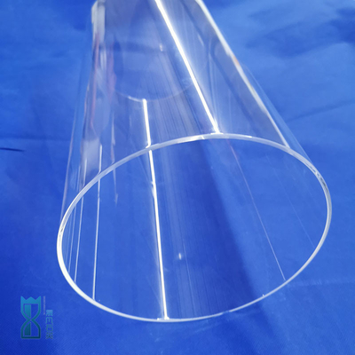 Custom High Temperature Resistant Heating Quartz Glass Tube Large Diameter