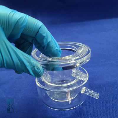 Custom Manufacturing Clear Quartz Glass Reactor For Lab