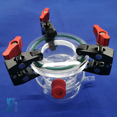 Custom Manufacturing Clear Quartz Glass Reactor For Lab