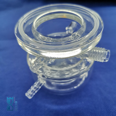 Custom Manufacturing Clear Quartz Glass Reactor For Lab