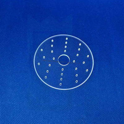 Factory Custom Quartz Glass Sheet High Temperature Laser Perforated