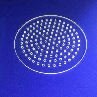Factory Custom Quartz Glass Sheet High Temperature Laser Perforated