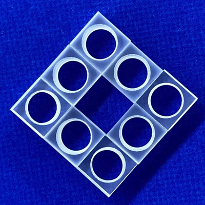 Factory Custom Corrosion Resistant Transparent Perforated Quartz Sheet