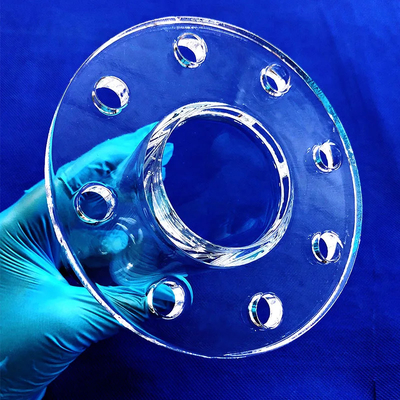 Factory Custom High Temperature Welded Flange Quartz Pipe