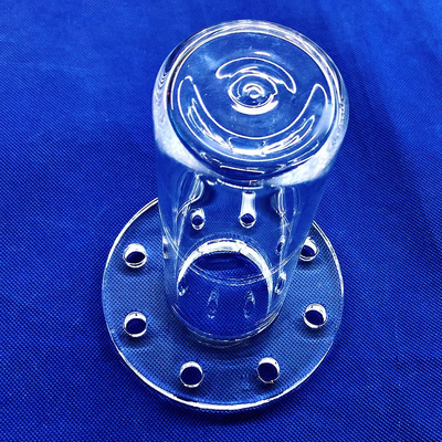Factory Custom High Temperature Welded Flange Quartz Pipe
