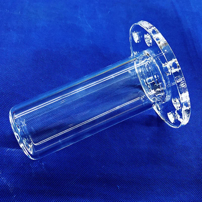Factory Custom High Temperature Welded Flange Quartz Pipe