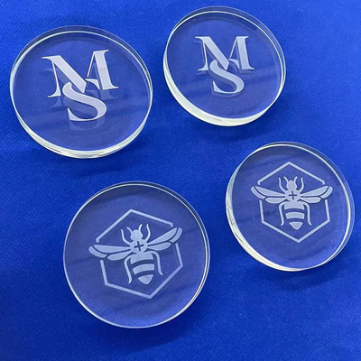 Factory Custom High Temperature Sandblasting Logo Quartz Sheet