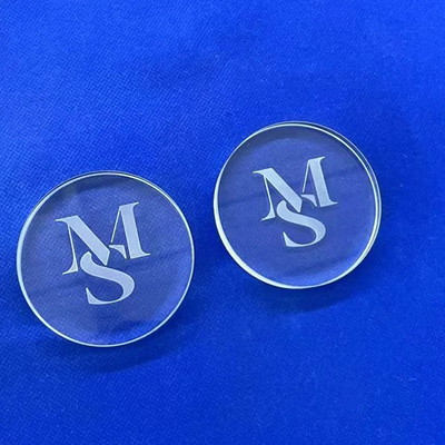 Factory Custom High Temperature Sandblasting Logo Quartz Sheet