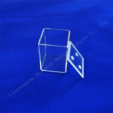 Quartz Glass Square Tank For Laboratory Use In Corrosion Resistant Measuring Fluids