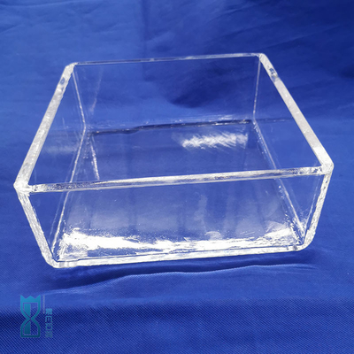 Quartz Glass Square Tank For Laboratory Use In Corrosion Resistant Measuring Fluids