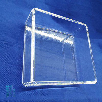 Quartz Glass Square Tank For Laboratory Use In Corrosion Resistant Measuring Fluids