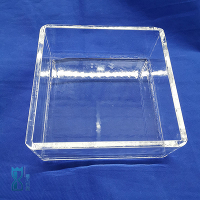 Quartz Glass Square Tank For Laboratory Use In Corrosion Resistant Measuring Fluids