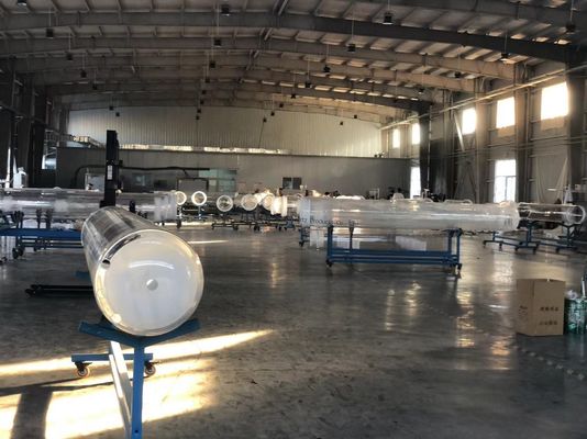 High Purity SiO2 99.99% Quartz Glass Tube with 1180℃ Annealing Point and 1100℃