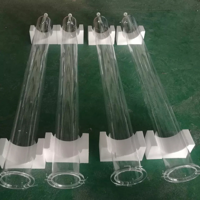 Manufacture Support Custom Heat Resistance Fuesd Large Diameter Quartz Clear Glass Tube
