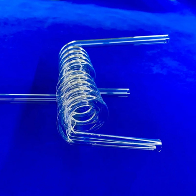 Factory Custom High Temperature Resistant Transparent Quartz Spiral Pipe