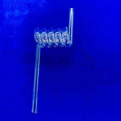 Factory Custom High Temperature Resistant Transparent Quartz Spiral Pipe