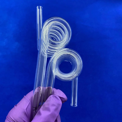 Factory Custom High Temperature Resistant Transparent Quartz Spiral Pipe