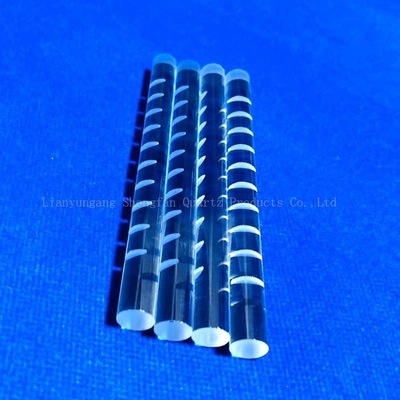 CNC Finish Quartz Glass Rod Milling Optical Cylinder Clear Fused For Solar Semiconductor