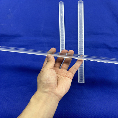 CNC Finish Quartz Glass Rod Milling Optical Cylinder Clear Fused For Solar Semiconductor